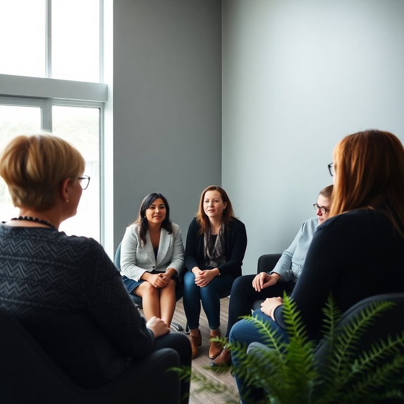 Small team of New Zealand educators gathered in discussion in a modern slate-toned room