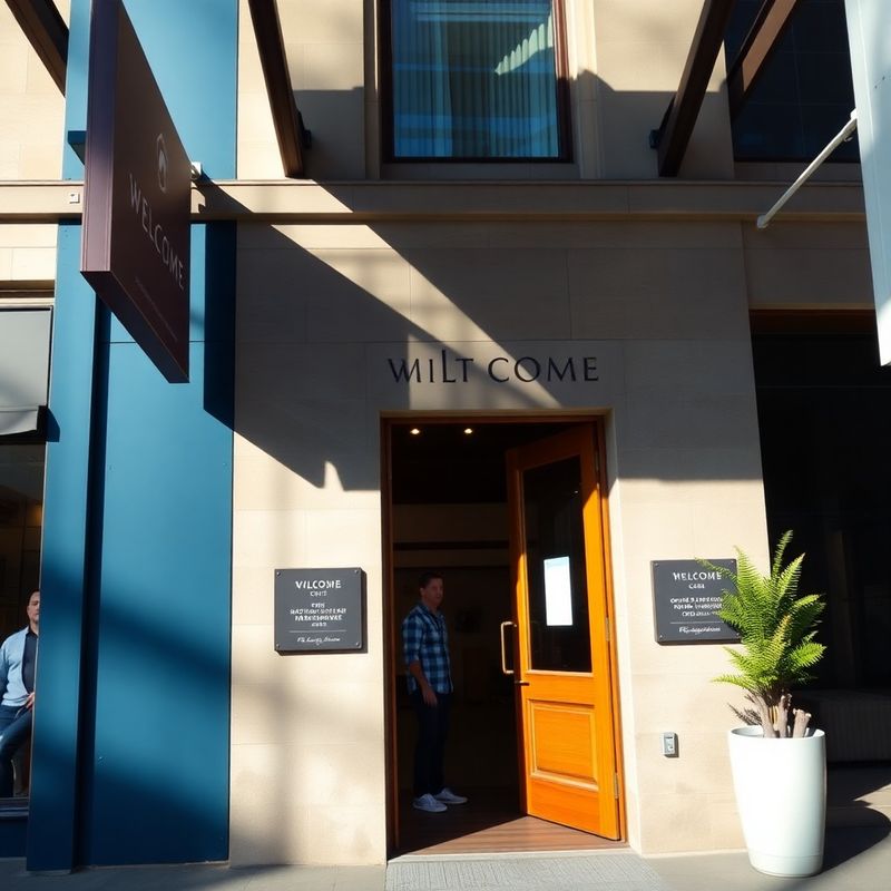 Exterior of a central Auckland building on Queen Street on a bright day
